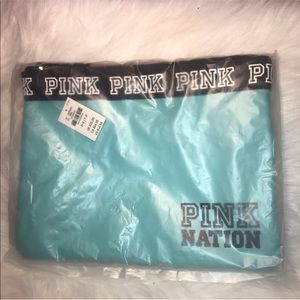 VS PINK Teal Bikini Bag / beauty bag clutch.